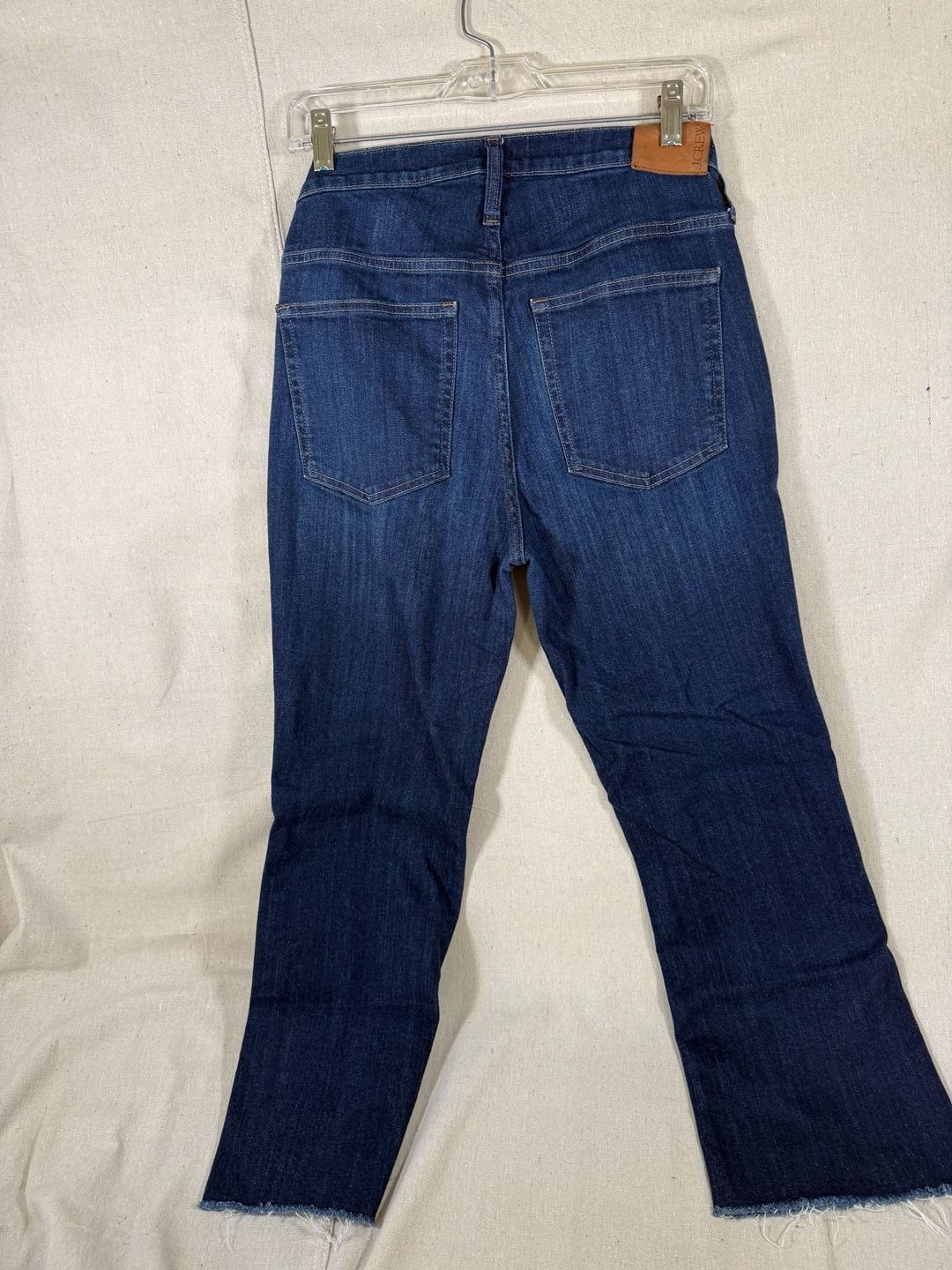 J.Crew 9" Demi-Boot Crop Jeans in Black with Raw Hem Size 30 4