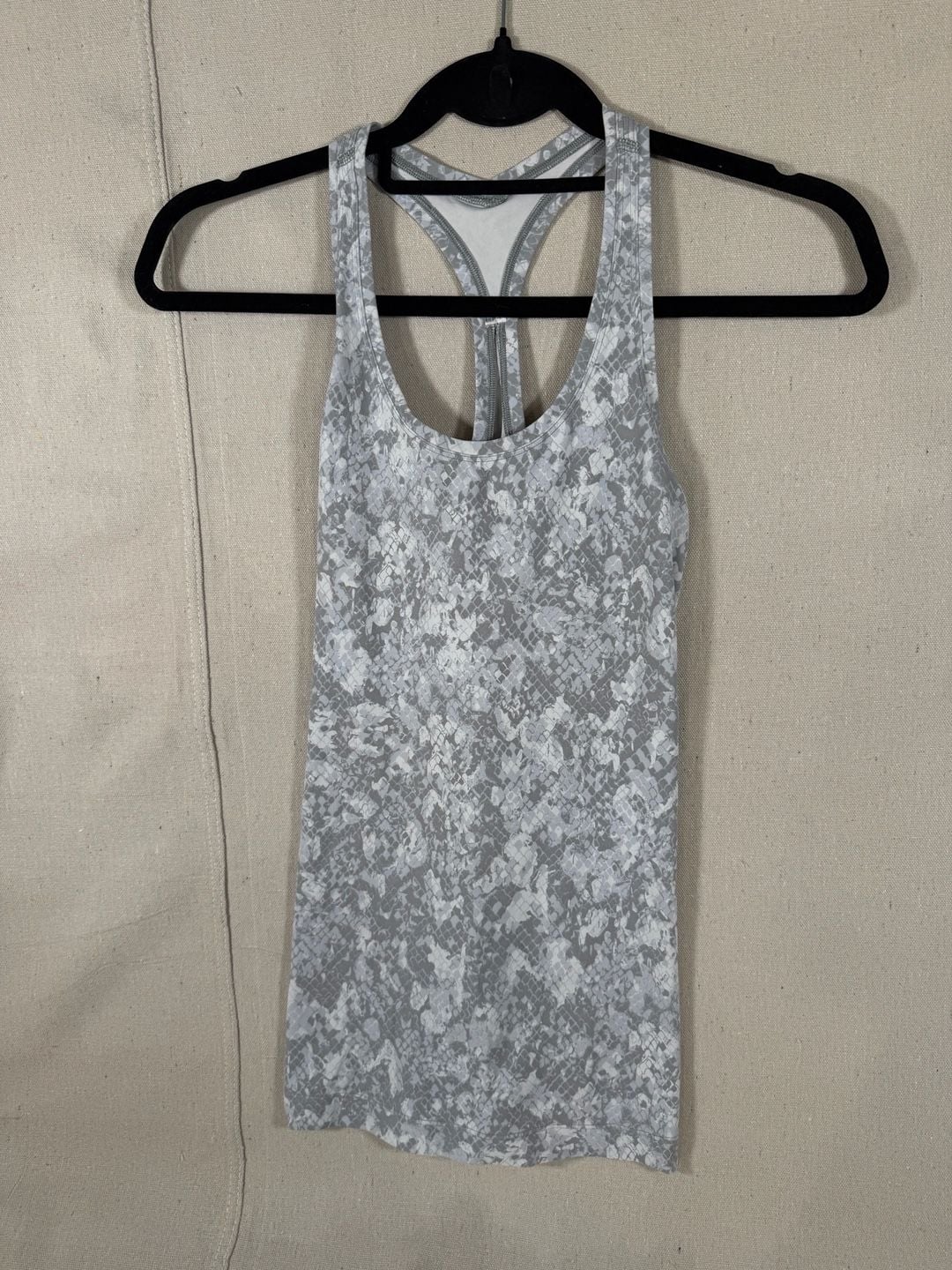 Lululemon Cool Racerback Short Tank Nulu in Hideaway Camo White Starlight 2