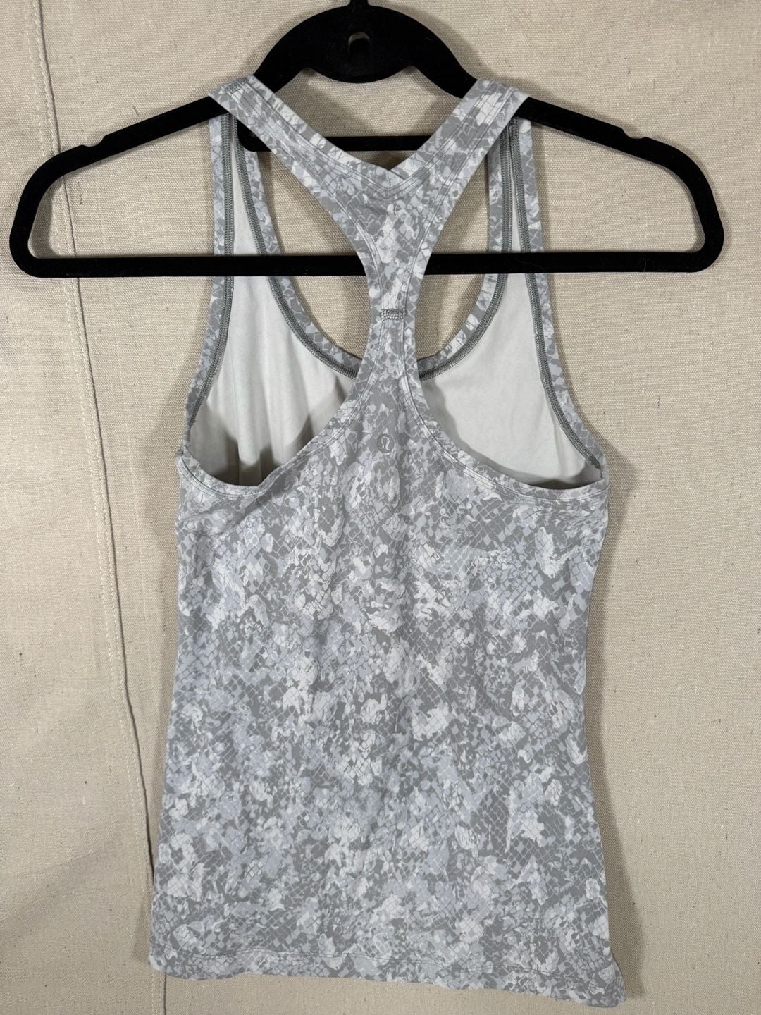 Lululemon Cool Racerback Short Tank Nulu in Hideaway Camo White Starlight 3