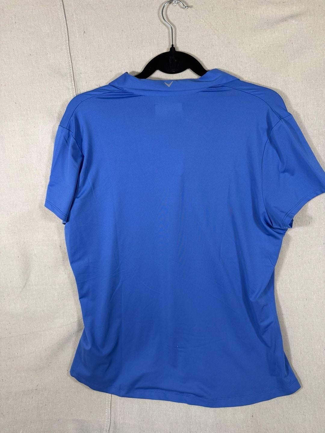 Callaway Opti-Dri Royal Blue V-Neck Performance Golf Polo 4