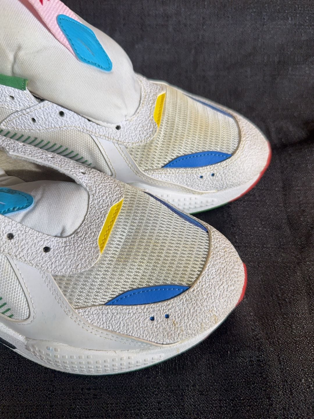 PUMA RS-X INTL GAME 381821 01 White Colorblock Athletic Sneakers Men's sz 11.5 4