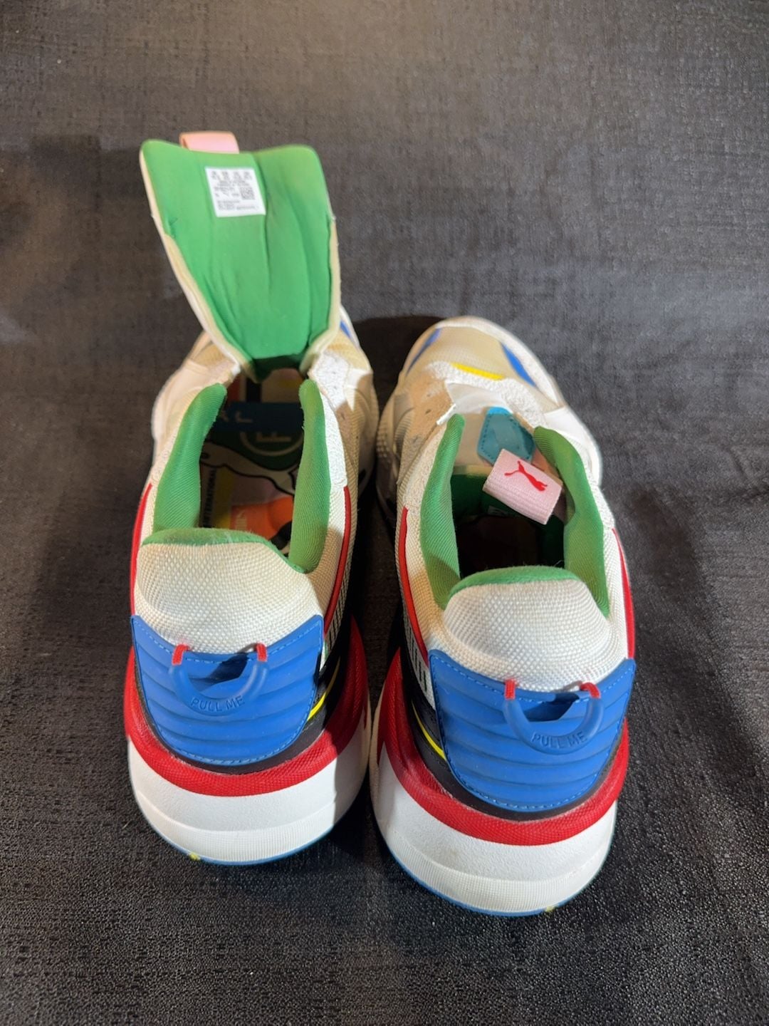 PUMA RS-X INTL GAME 381821 01 White Colorblock Athletic Sneakers Men's sz 11.5 7