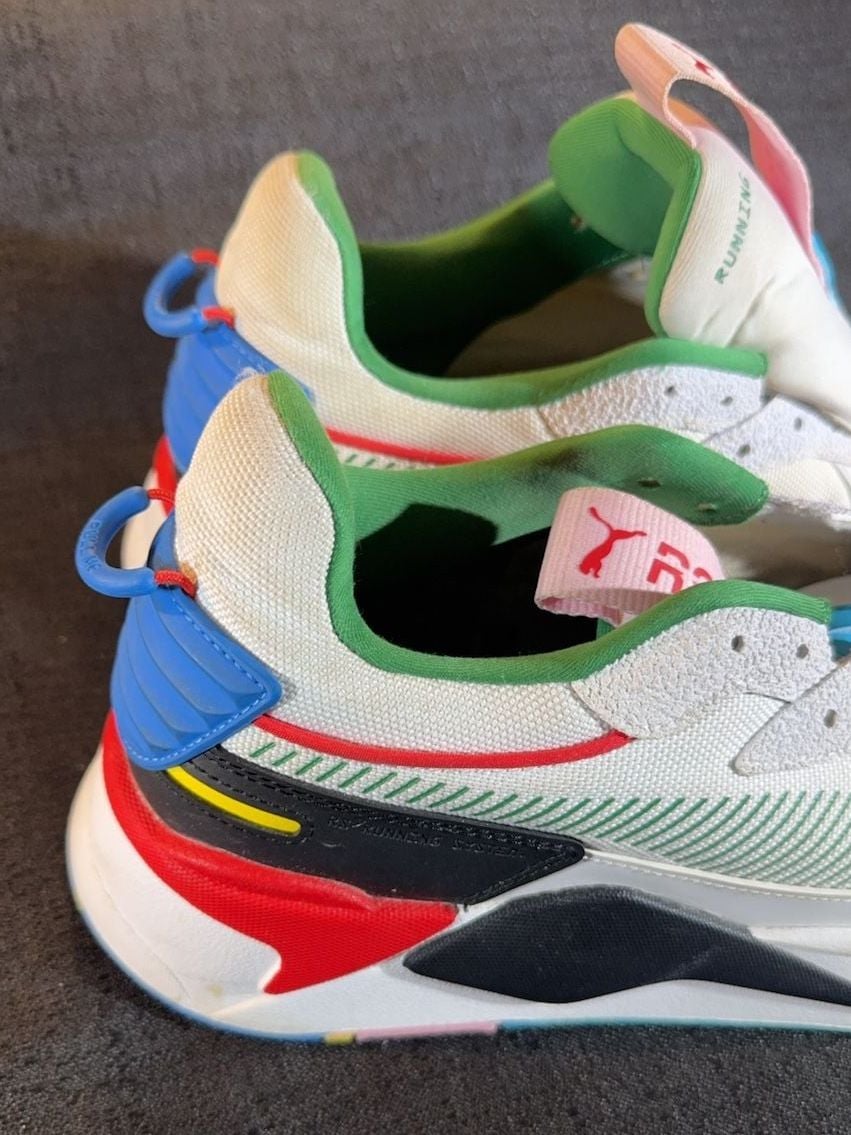 PUMA RS-X INTL GAME 381821 01 White Colorblock Athletic Sneakers Men's sz 11.5 6