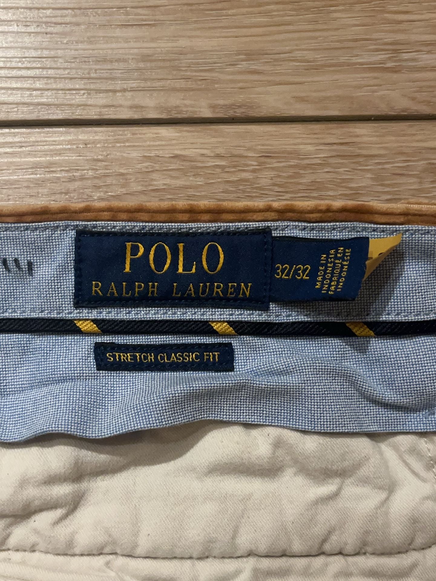 Polo Ralph Lauren 32/32 Tan Brown Corduroy Slim Fit Stretch Trousers 3
