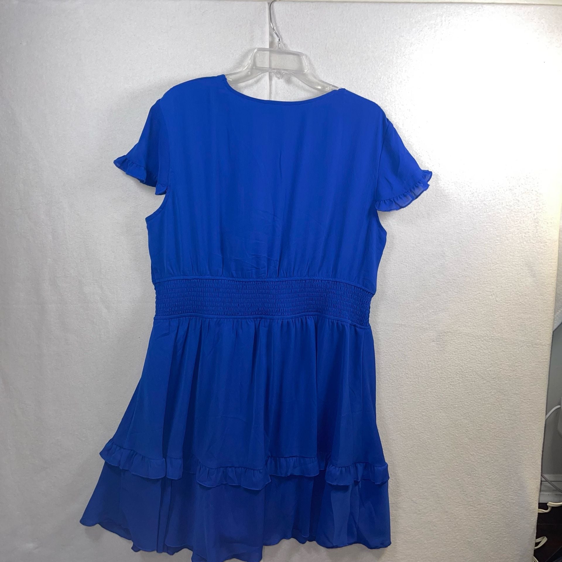 Niki ” Self Tie Smocked Dress ( Royal Blue ) – , 14