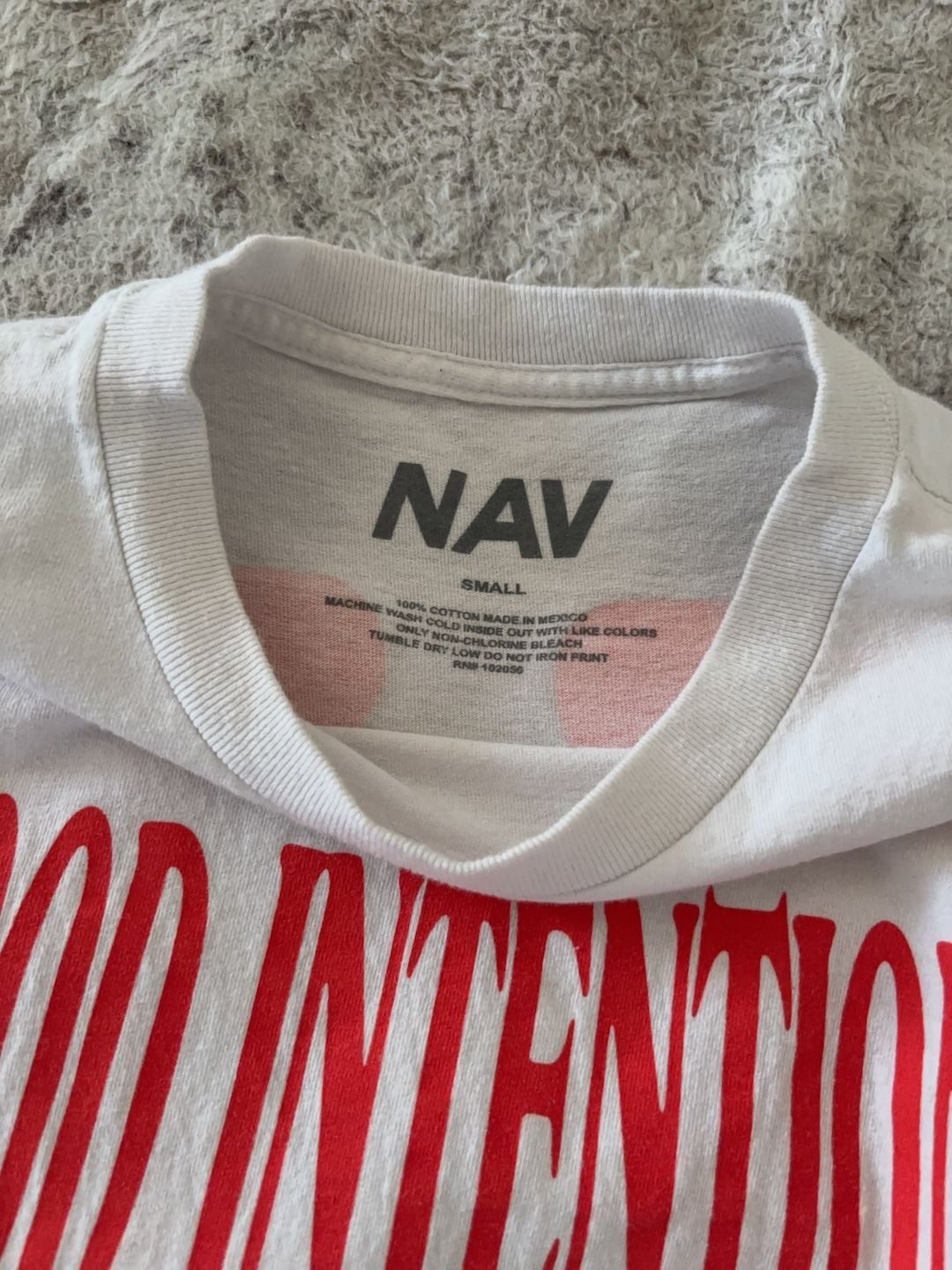 Vlone x NAV Good Intentions Tracklist Graphic T-Shirt 5
