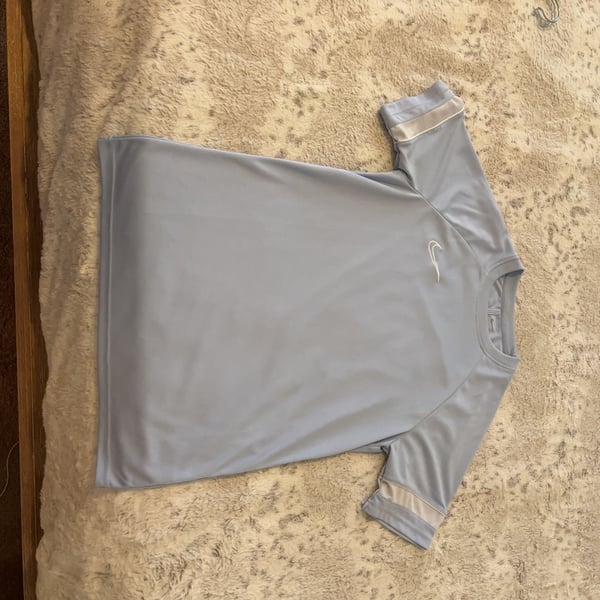 Nike Dri-FIT Squad Light Blue Short Sleeve Soccer Training Jersey