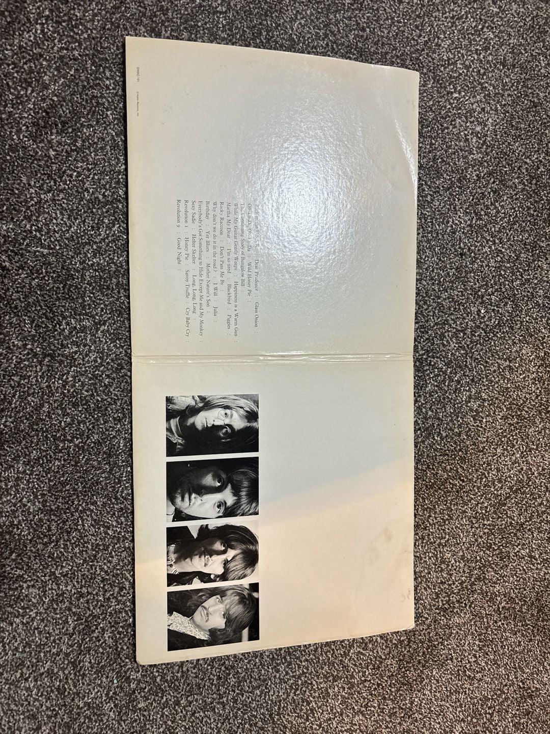 VHTF Low Number - The Beatles Compressed White Album Record Apple 1968 Misprint 3