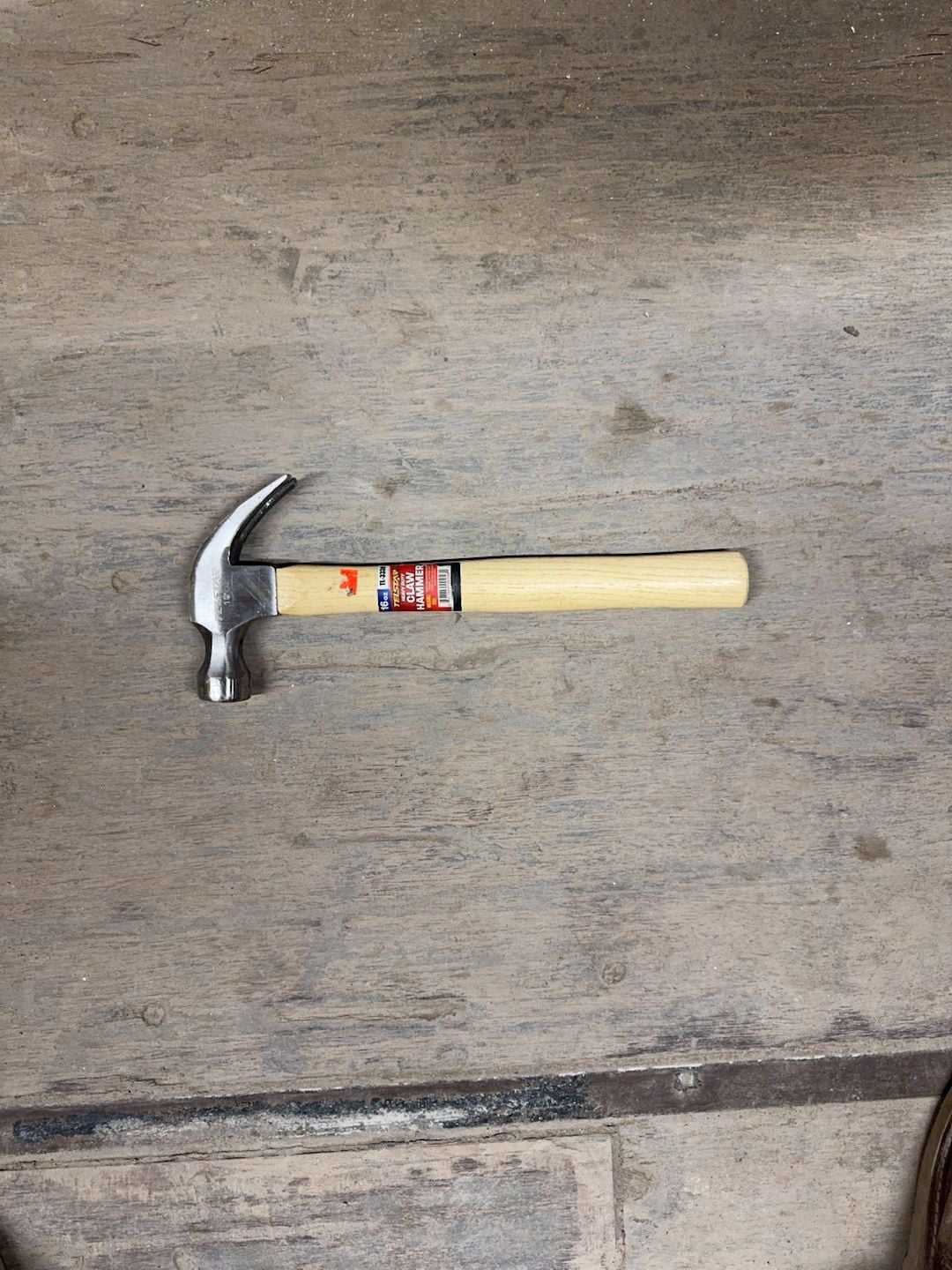 Tel-star 16 oz Heavy Duty Claw Hammer with Wooden Handle 1