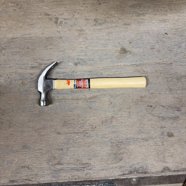 Tel-star 16 oz Heavy Duty Claw Hammer with Wooden Handle