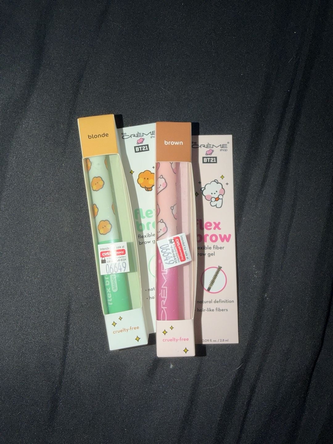 The Crème Shop BT21 Flex Brow Flexible Fiber Brow Gel (Blonde and Brown) 1