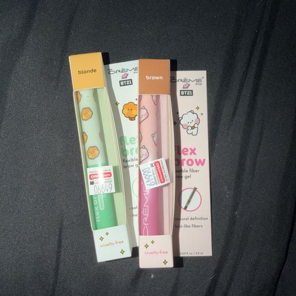 The Crème Shop BT21 Flex Brow Flexible Fiber Brow Gel (Blonde and Brown)