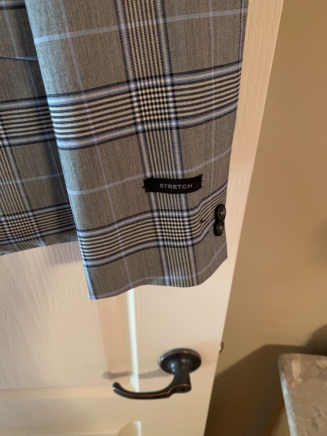 JOE Joseph Abboud Men's Gray Glen Plaid Stretch Suit Jacket, NWT, size 42 2