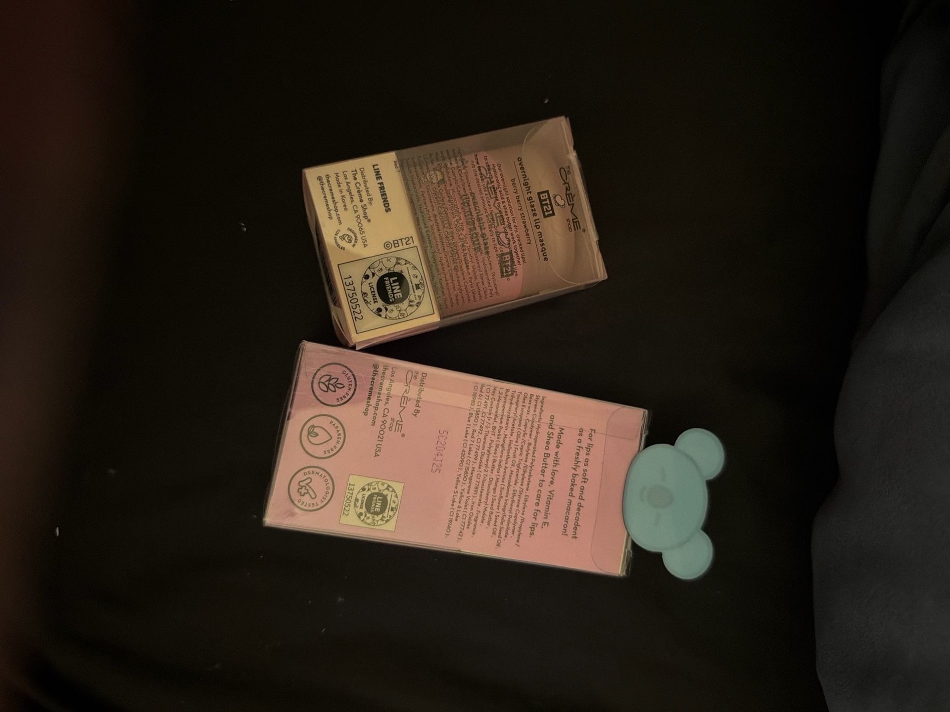 The Crème Shop x BT21 Overnight Glaze Lip Masque and Macaron Lip Balm Set 2