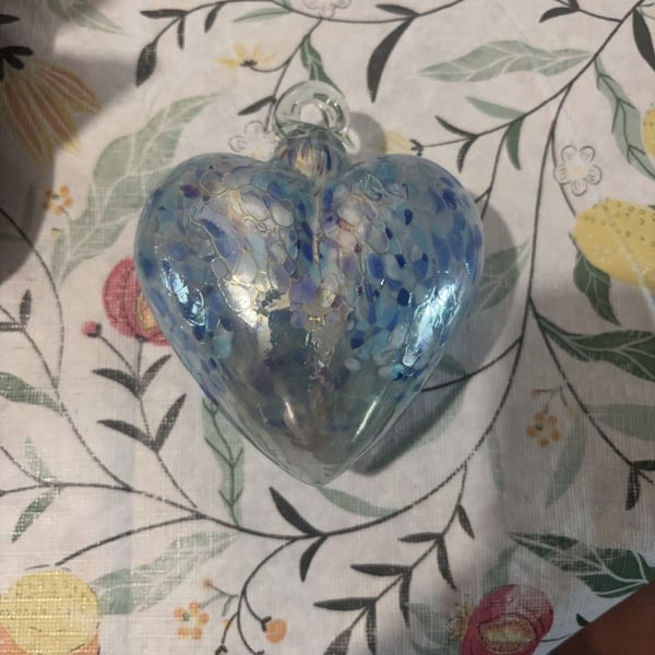 Handmade Glass Heart Ornaments: Classic Collection,