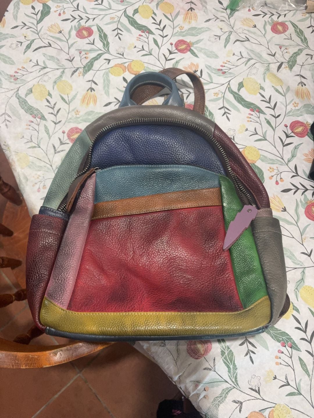 F526 Leather Shoulder Bags For Women Head Layer Cowhide Backpack With Color Contrast Retro Style From Dh1100012043, 1