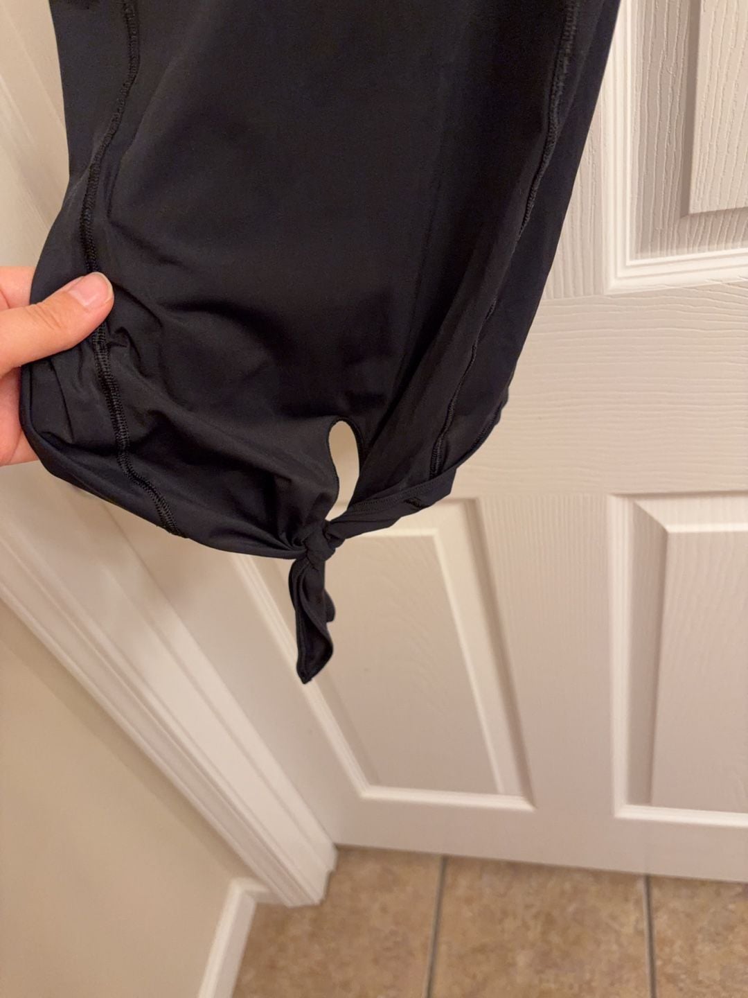 Lululemon Black Tie-Front Tank Top 3