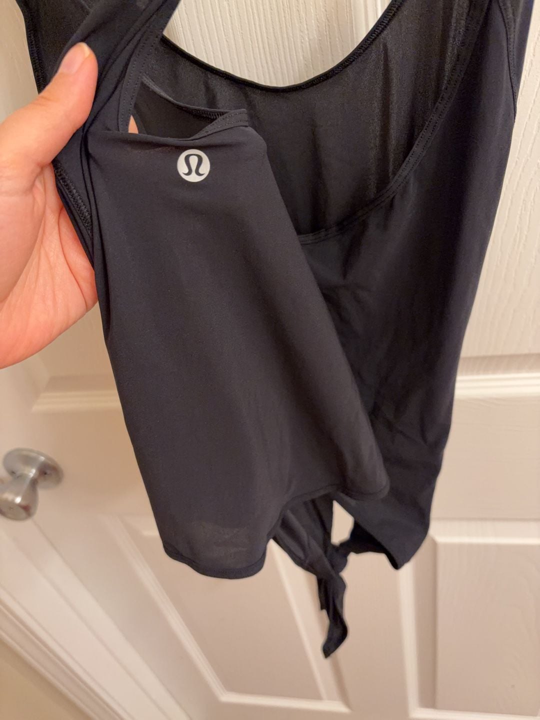 Lululemon Black Tie-Front Tank Top 4