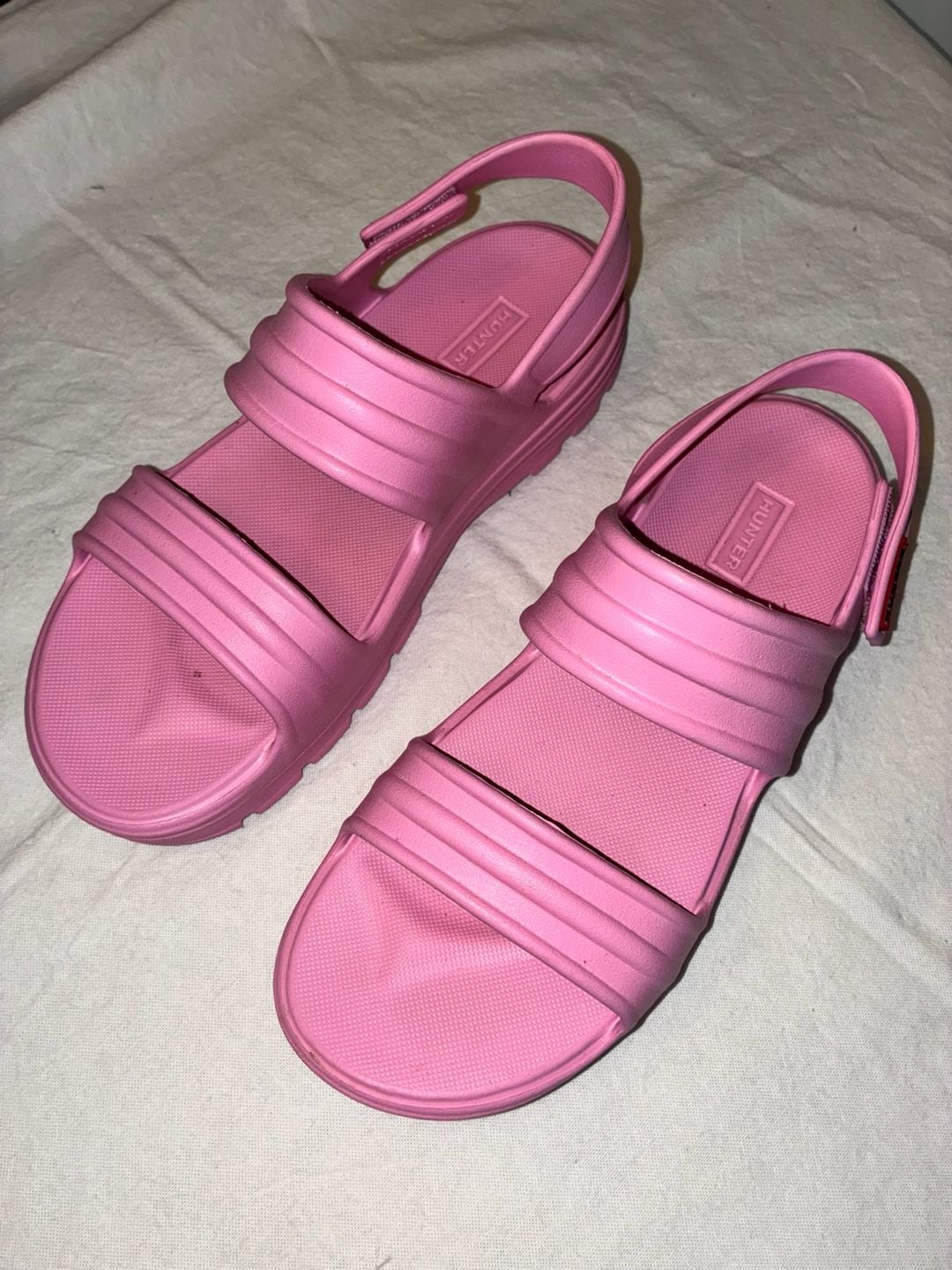 Hunter Women's Original Lightweight Platform Sandals Pink Size US 8 2