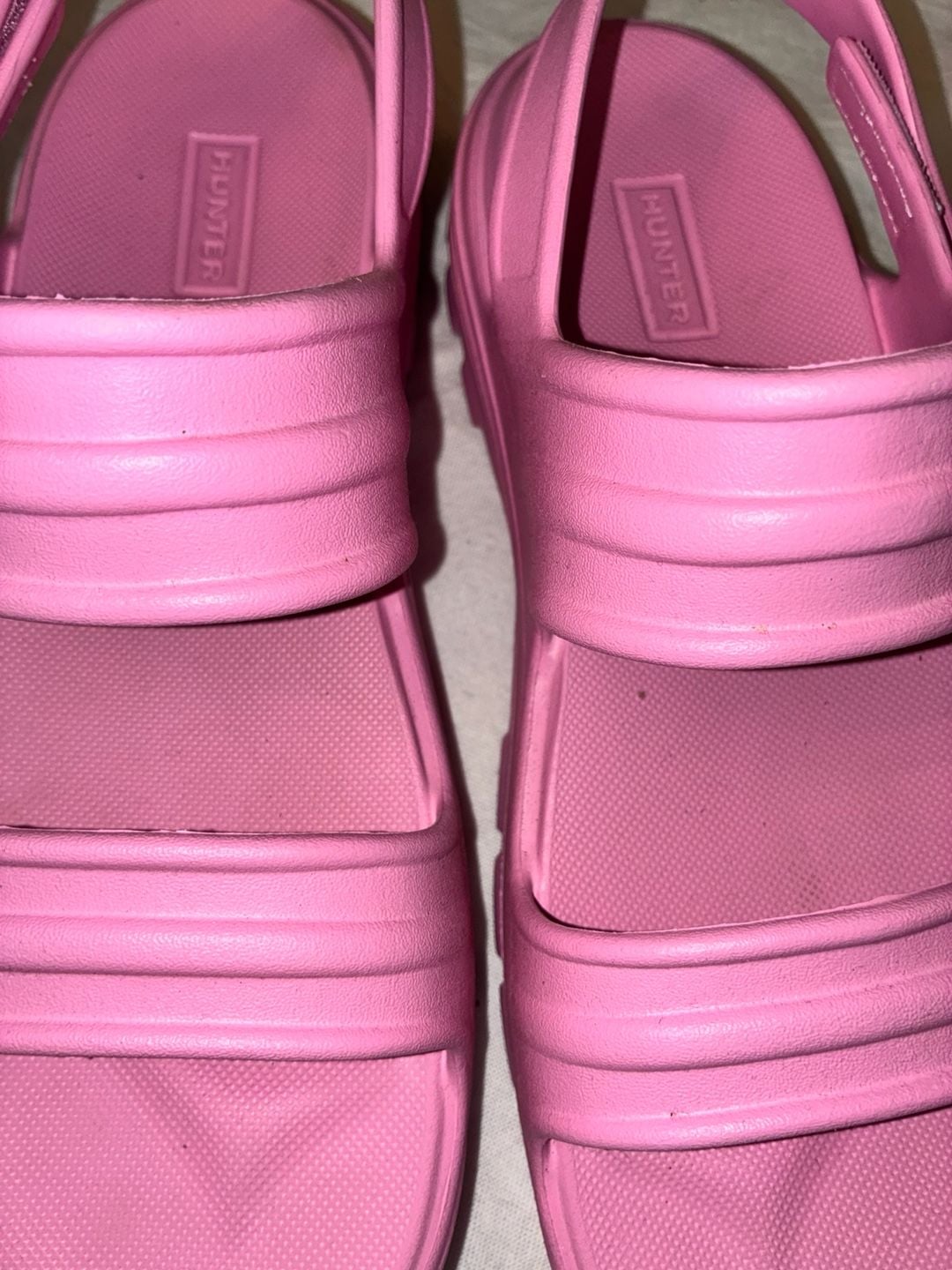 Hunter Women's Original Lightweight Platform Sandals Pink Size US 8 5