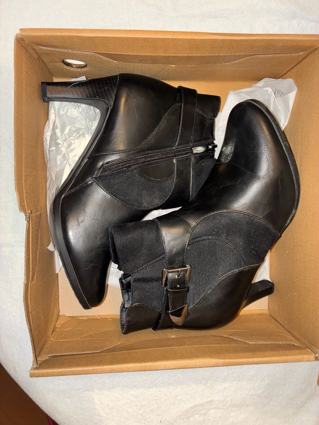 Björndal Adina Black Ankle Boots Size 11W 7