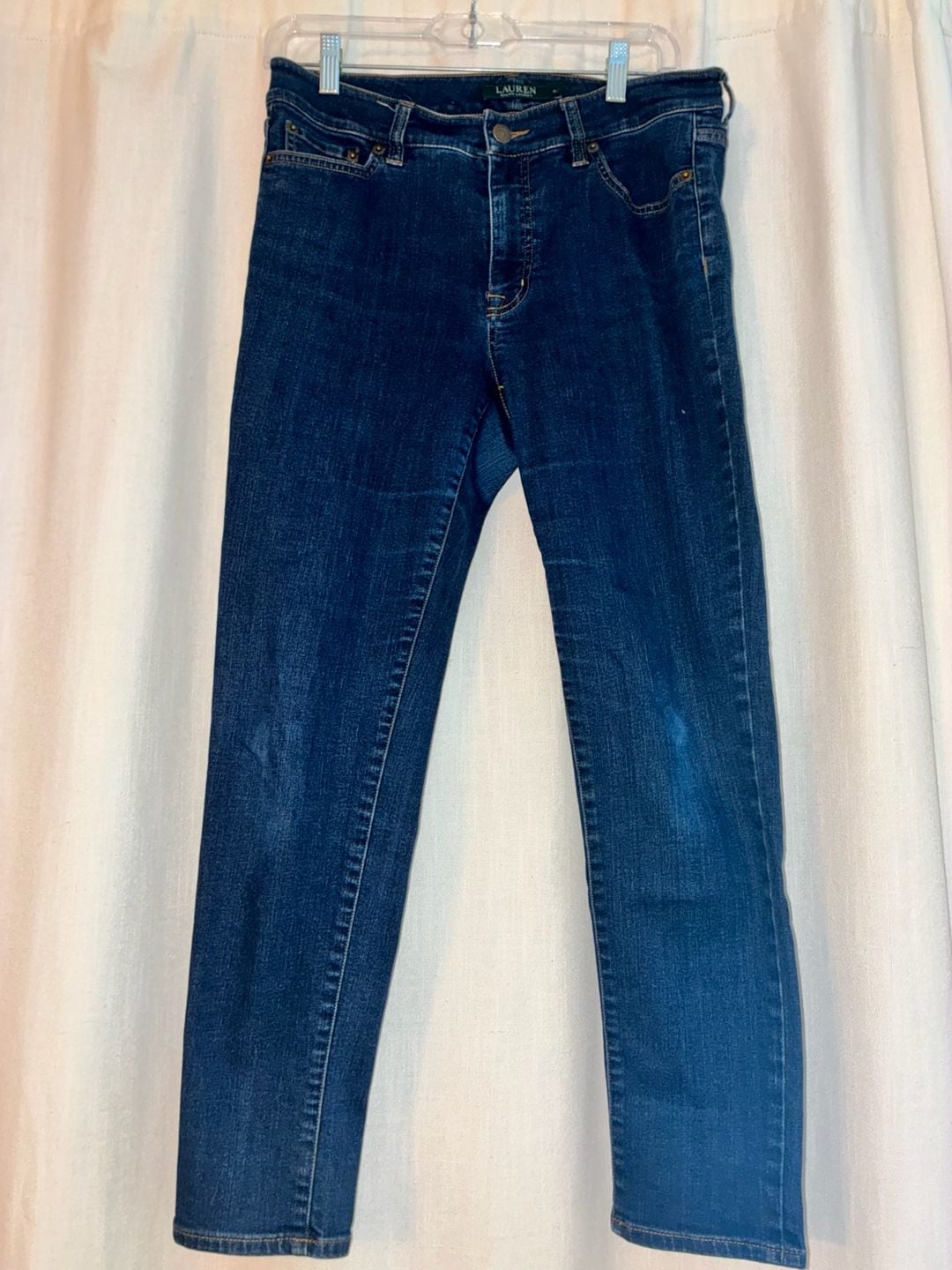 Lauren Ralph Lauren Women's Dark Wash Skinny Jeans Size 6 2
