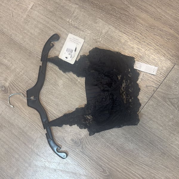 Intimissimi Milan Sheer Lace Bustier Bralette Black Size S