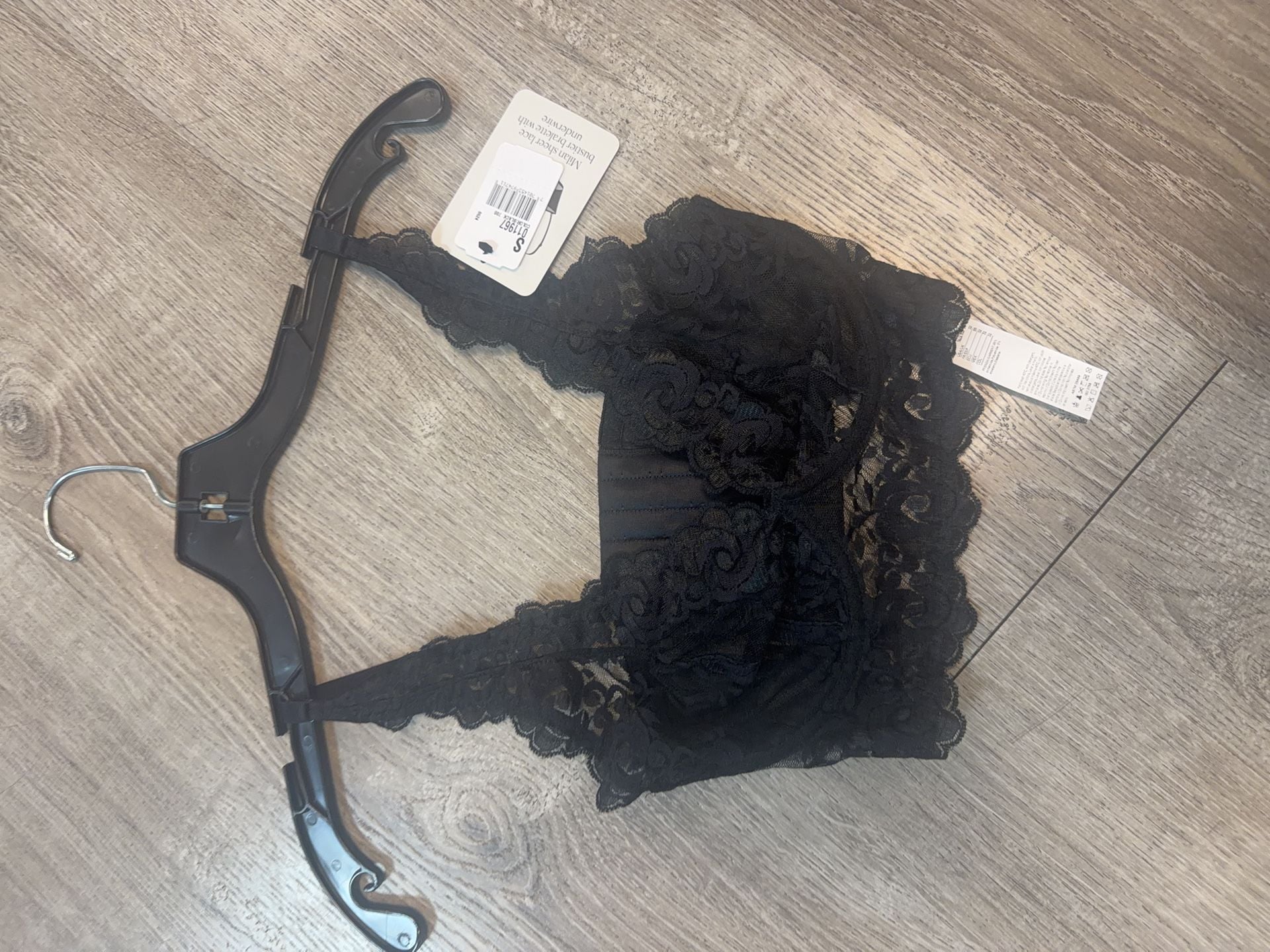 Intimissimi Milan Sheer Lace Bustier Bralette Black Size S 3