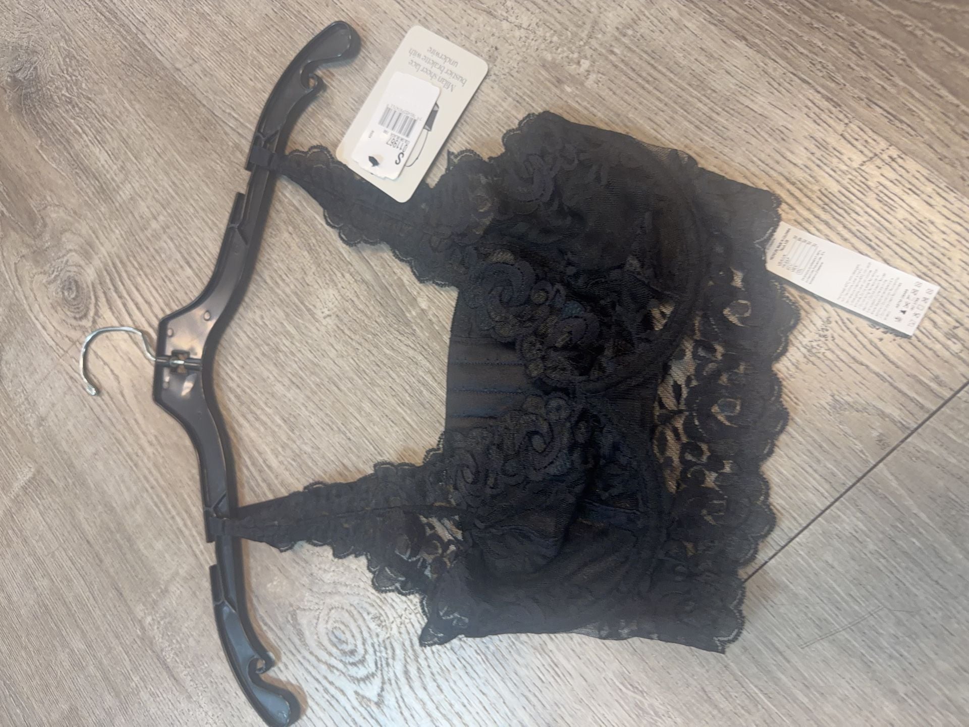 Intimissimi Milan Sheer Lace Bustier Bralette Black Size S 4