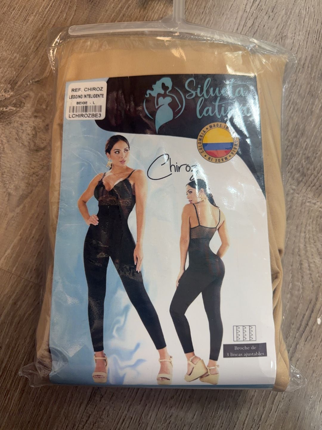 Silueta Latina Chiroz Legging Inteligente Shapewear Beige Size L 2
