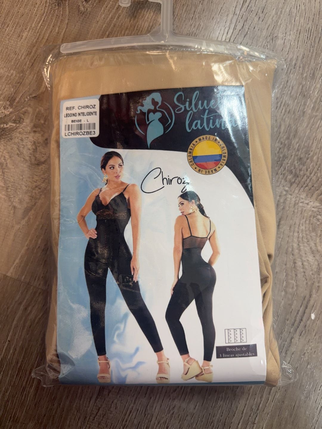 Silueta Latina Chiroz Legging Inteligente Shapewear Beige Size L 3