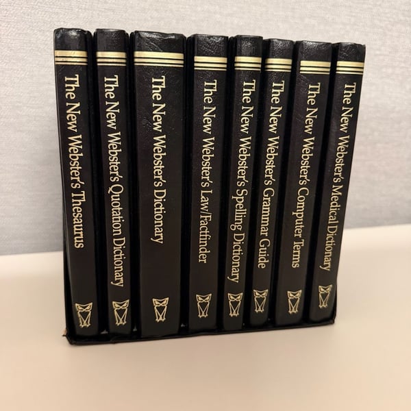 New Webster's Library of Practical Information 8-Volume Vest Pocket set