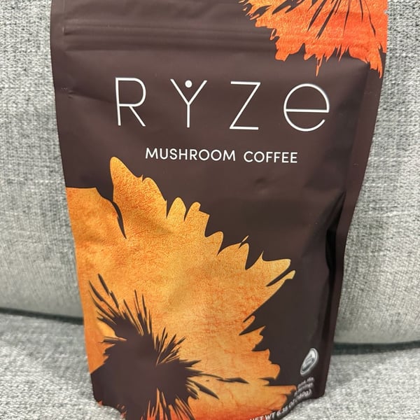 RYZE Mushroom Coffee 6.35 oz (180g) 30 Servings Exp 2028
