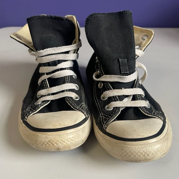 Converse Chuck Taylor All Star Youth High Top Sneakers Black Size 2