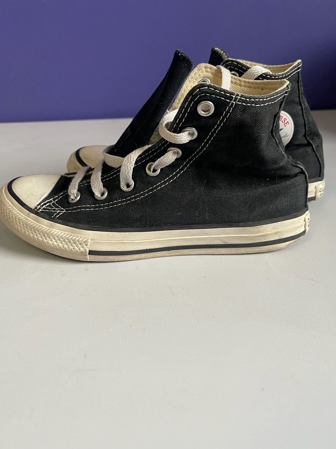 Converse Chuck Taylor All Star Youth High Top Sneakers Black Size 2 3