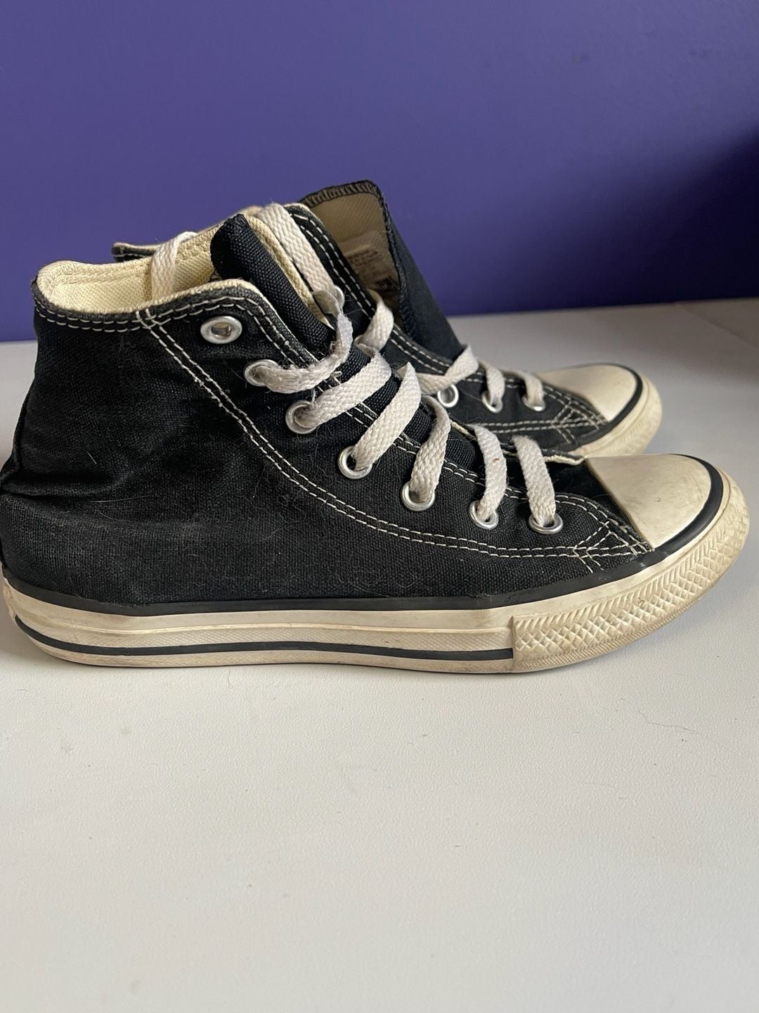 Converse Chuck Taylor All Star Youth High Top Sneakers Black Size 2 5