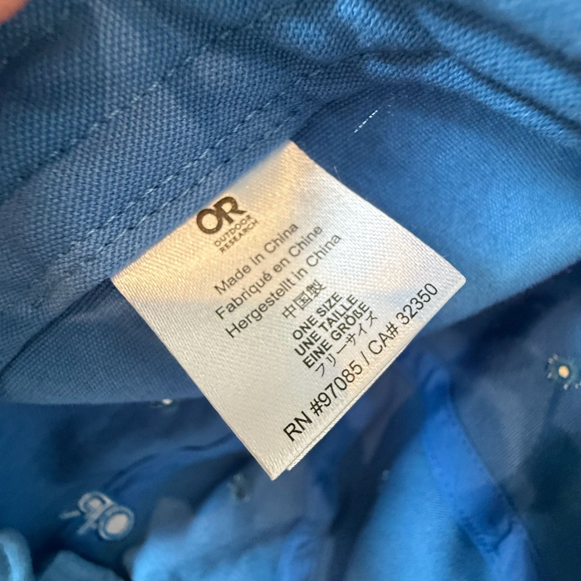Outdoor Research Blue Baseball Cap One Size 4