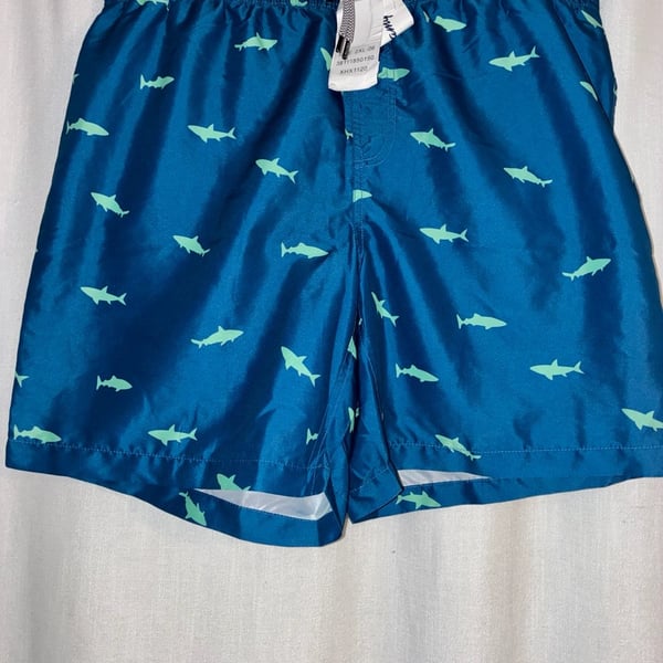 Maamgic Men's Shark Print Swim Trunks Size XXL