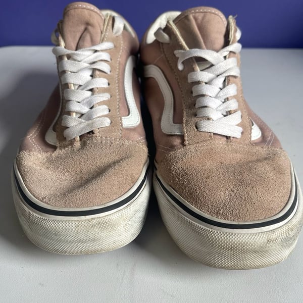 Vans Old Skool Dusty Rose Suede Canvas Sneakers Men's 8.5 Women's 10