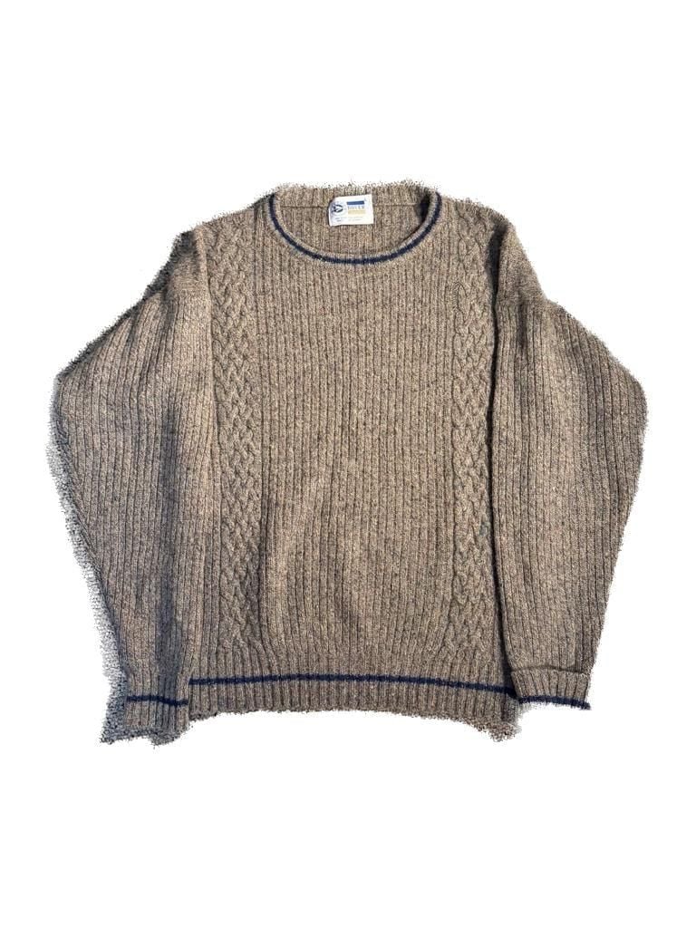 Arrow Dover Vintage Wool Blend Cable Knit Sweater Size L 2