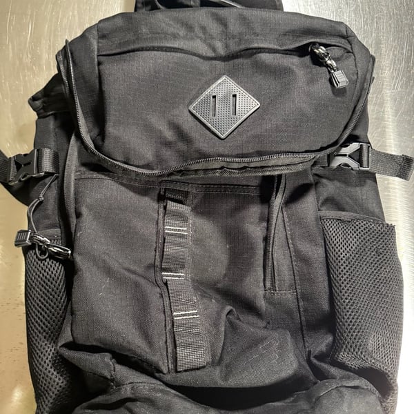 Eastsport Black Utility Backpack with Mesh Pockets