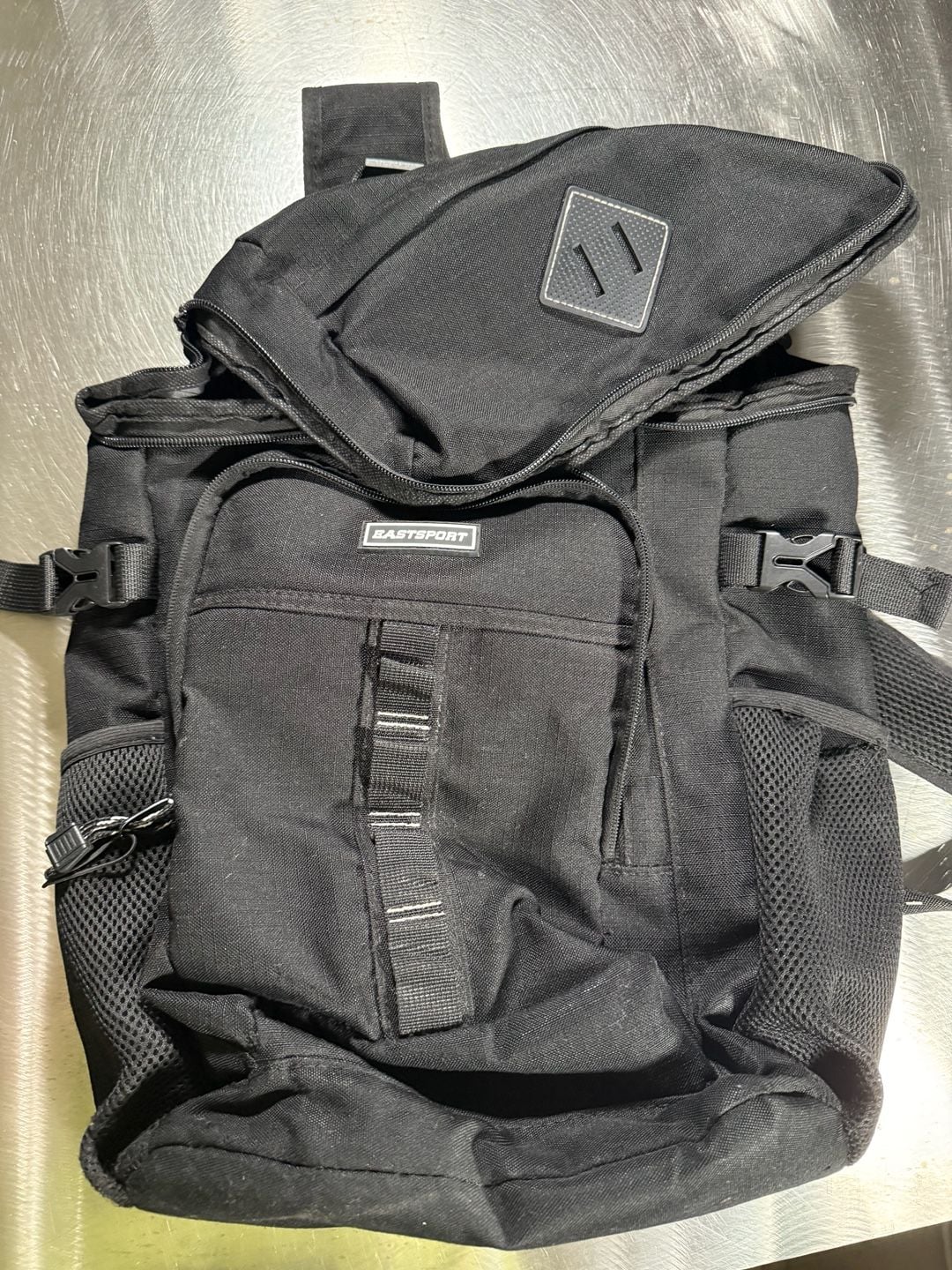 Eastsport Black Utility Backpack with Mesh Pockets 5