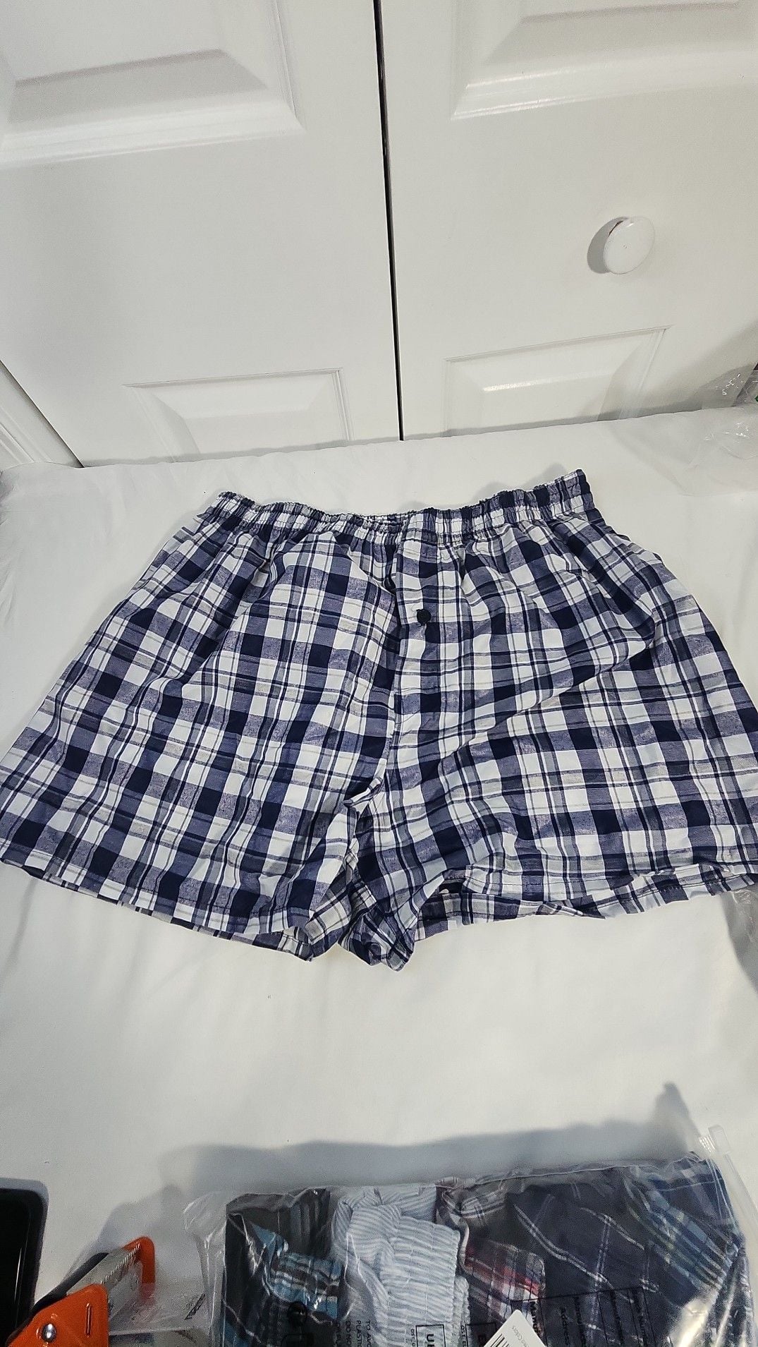JupiterSecret Men's Plaid Boxer Shorts 6-Pack Size Large 1