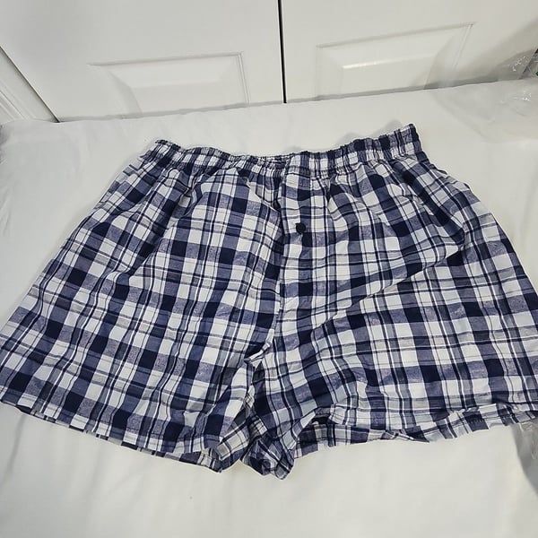 JupiterSecret Men's Plaid Boxer Shorts 6-Pack Size Large