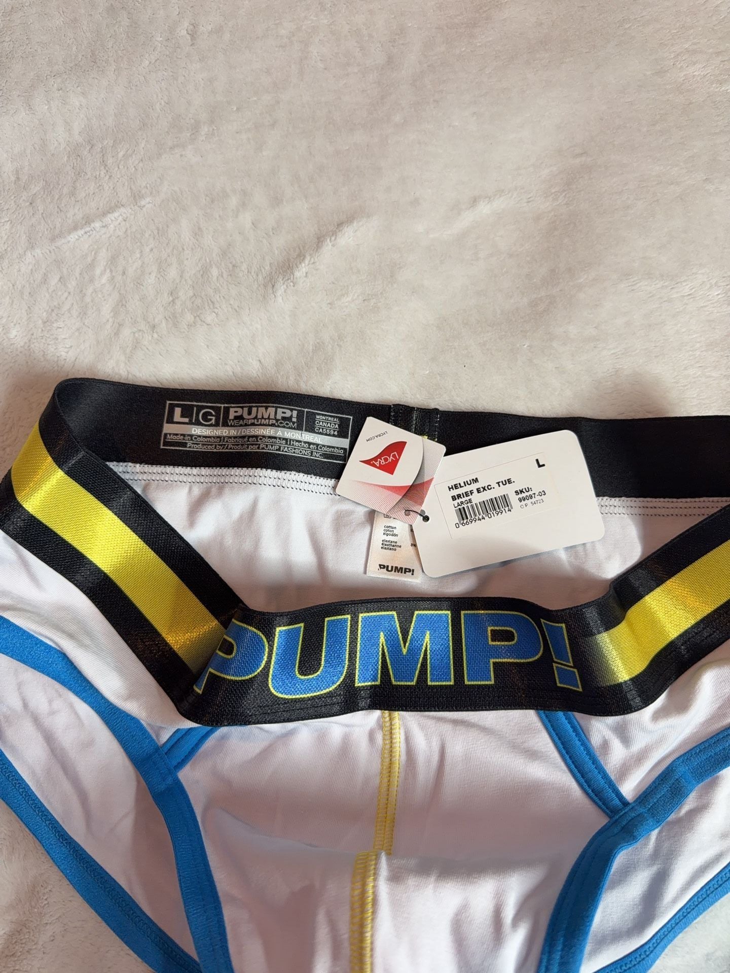 PUMP! Helium Brief Underwear Expert Exclusive Size Large 5