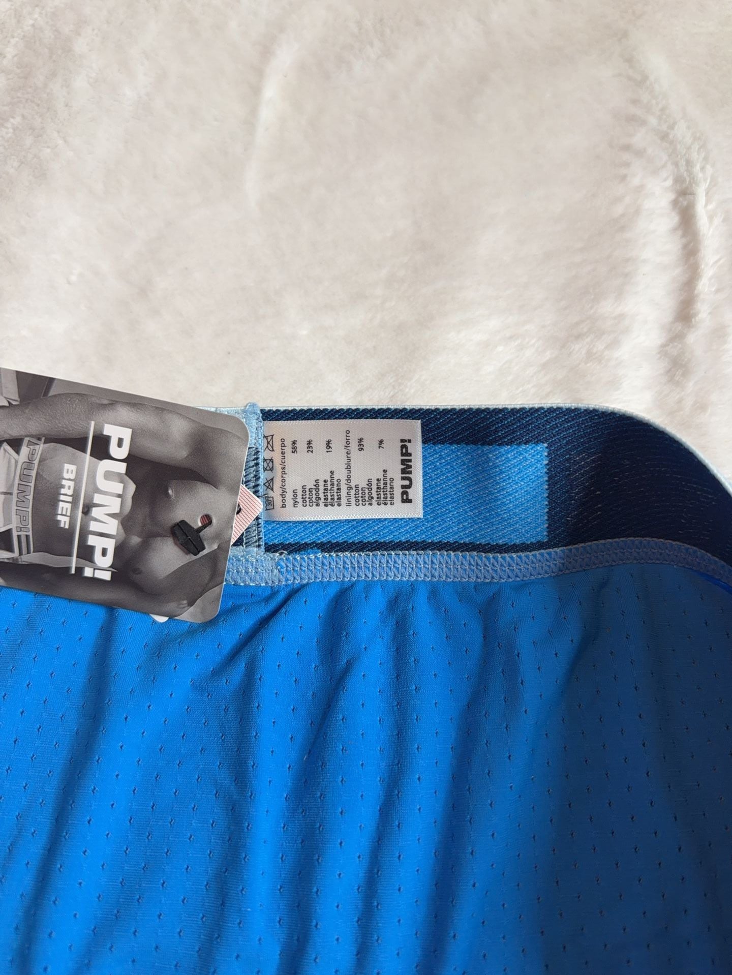 PUMP! True Blue Brief Size Large 8