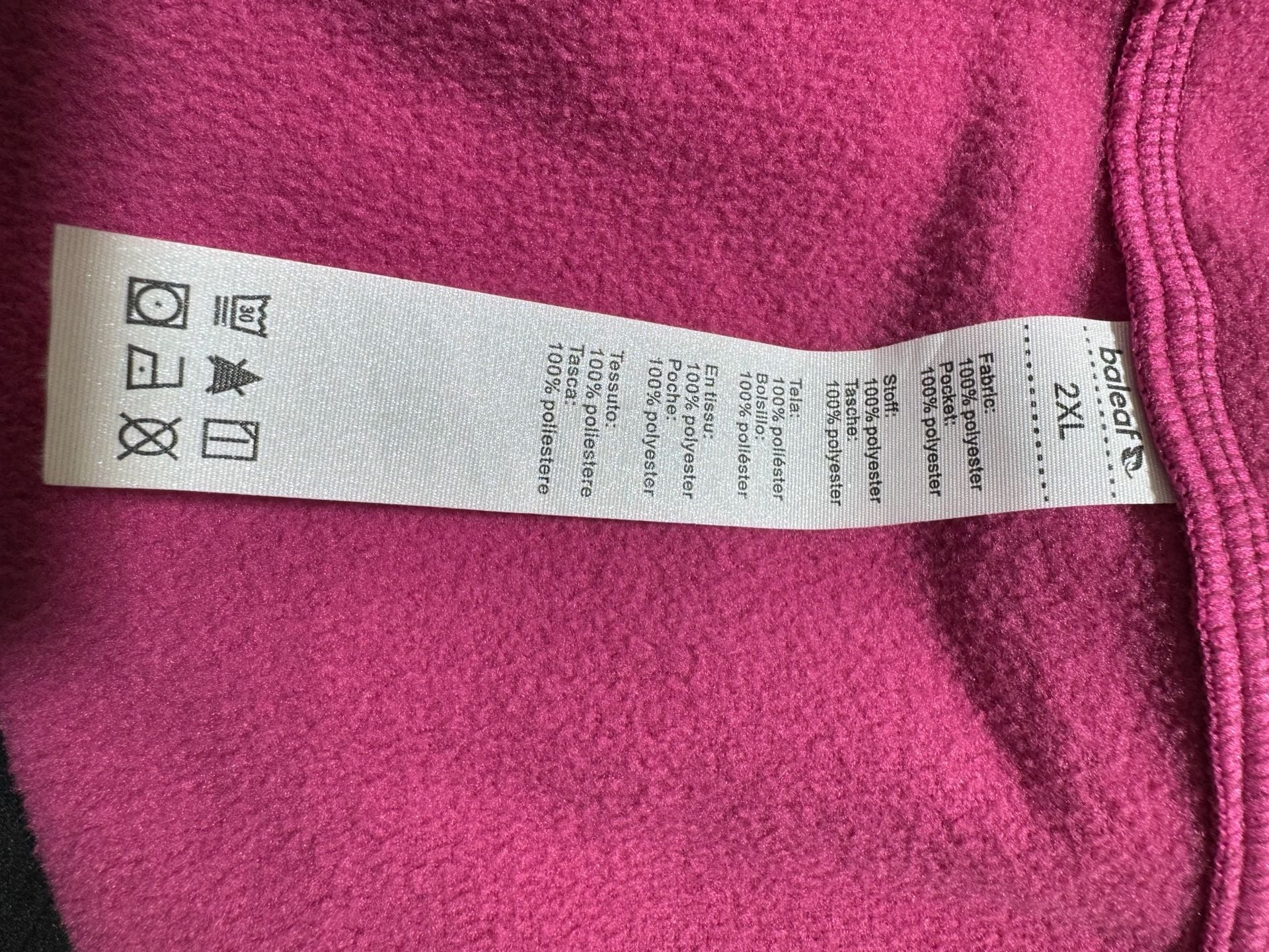 Baleaf Women's 1/4 Zip Fleece Tunic Pullover Pink Size 2XL 3