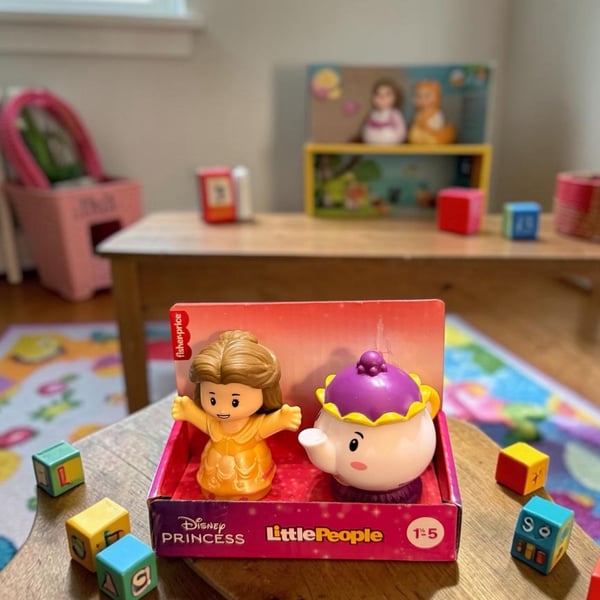 Little People Fisher-Price Disney Belle & Mrs Potts Beauty and the Beast *New*