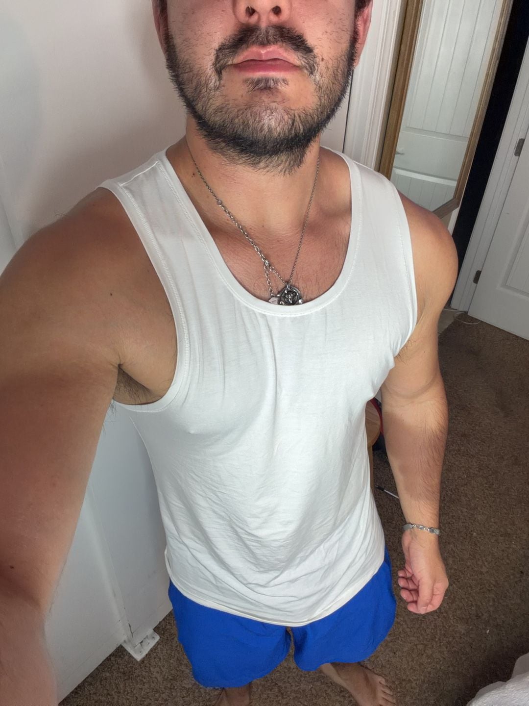 SKIMS Men's Modal Tank Top White Size L 3
