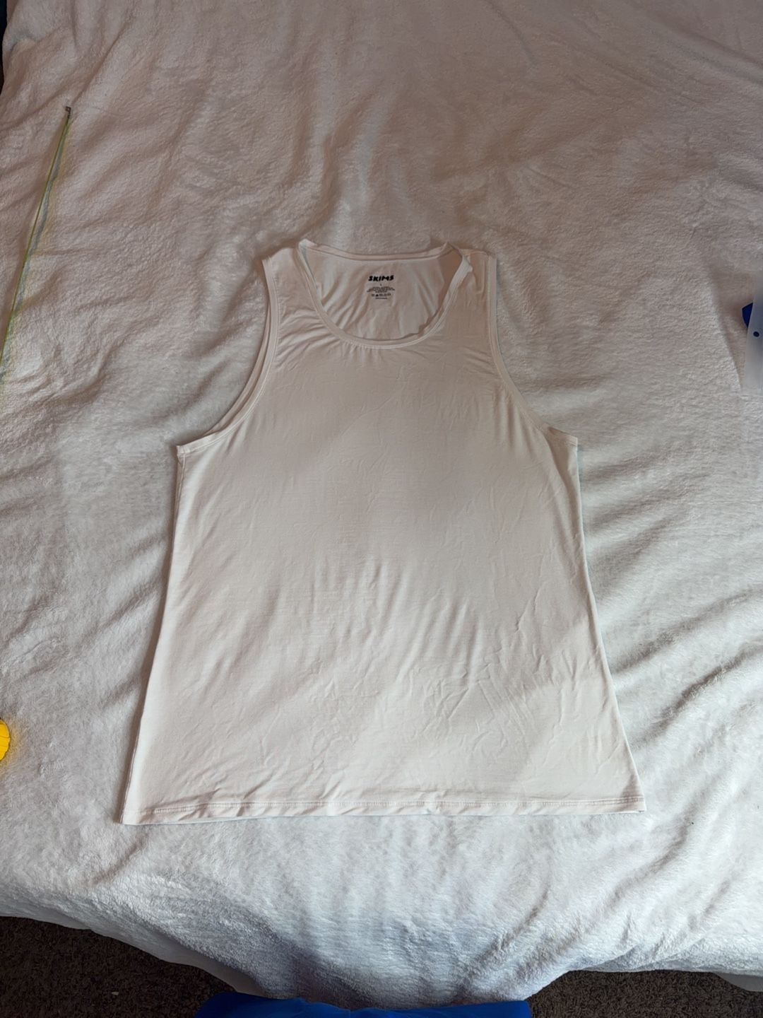 SKIMS Men's Modal Tank Top White Size L 4